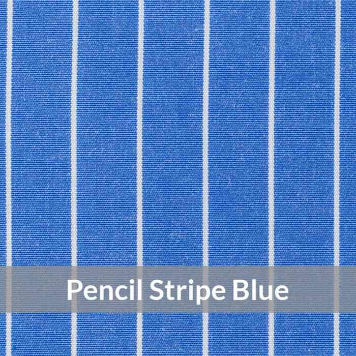 ST6074 – Medium Weight, Mid Blue/White Fine Chalk Pencil Stripe