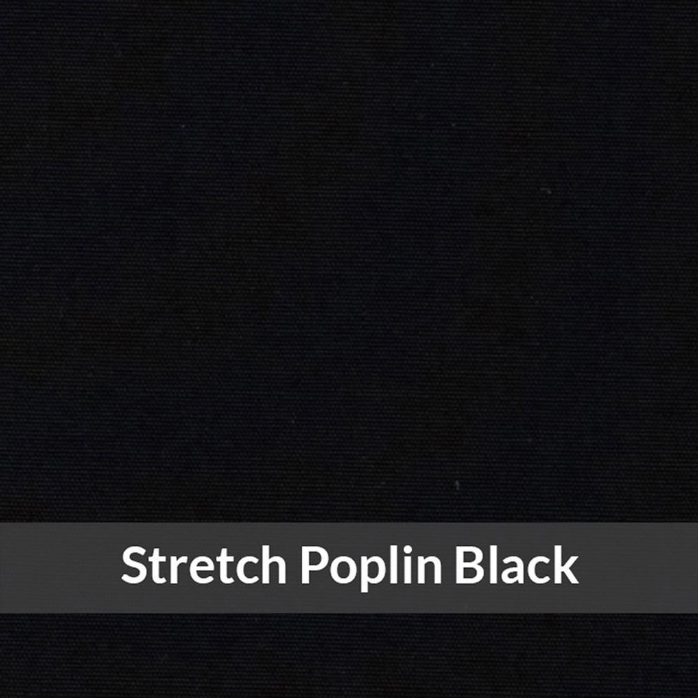 SPH1014—Medium Weight, Black , Fine Cotton Poplin with Stretch