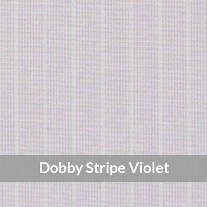 ST6031 – Medium Weight, Violet/White Fine Dobby Stripe