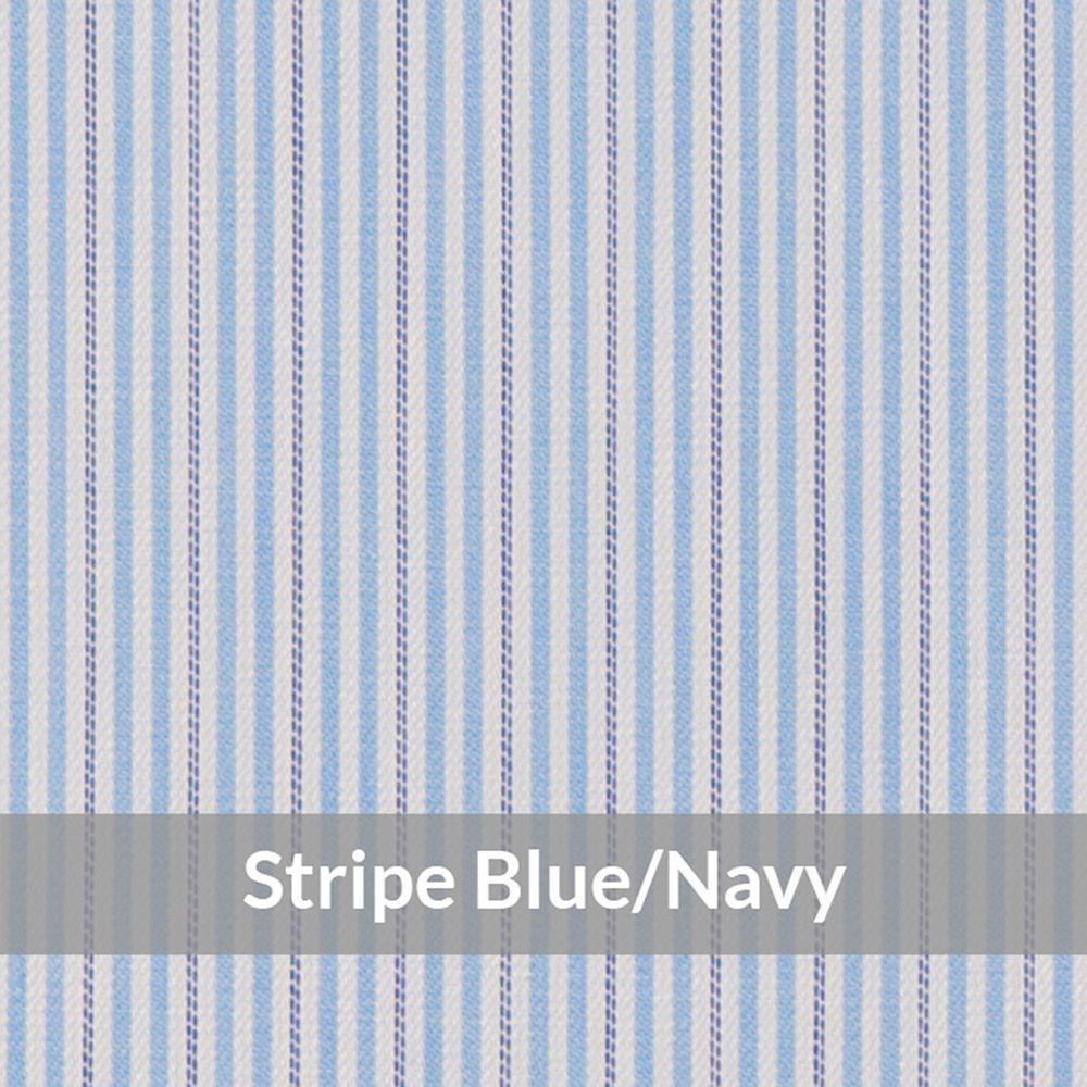 STE6077 – Light Weight, Blue/Navy/white Easy Care Small Stripe, Soft Touch