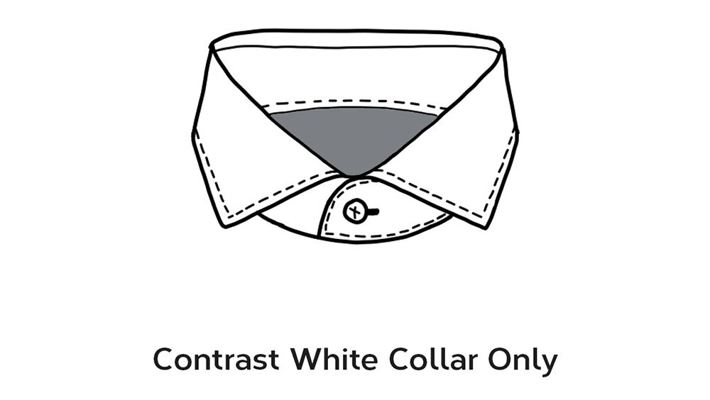 Contrast White Collar Only