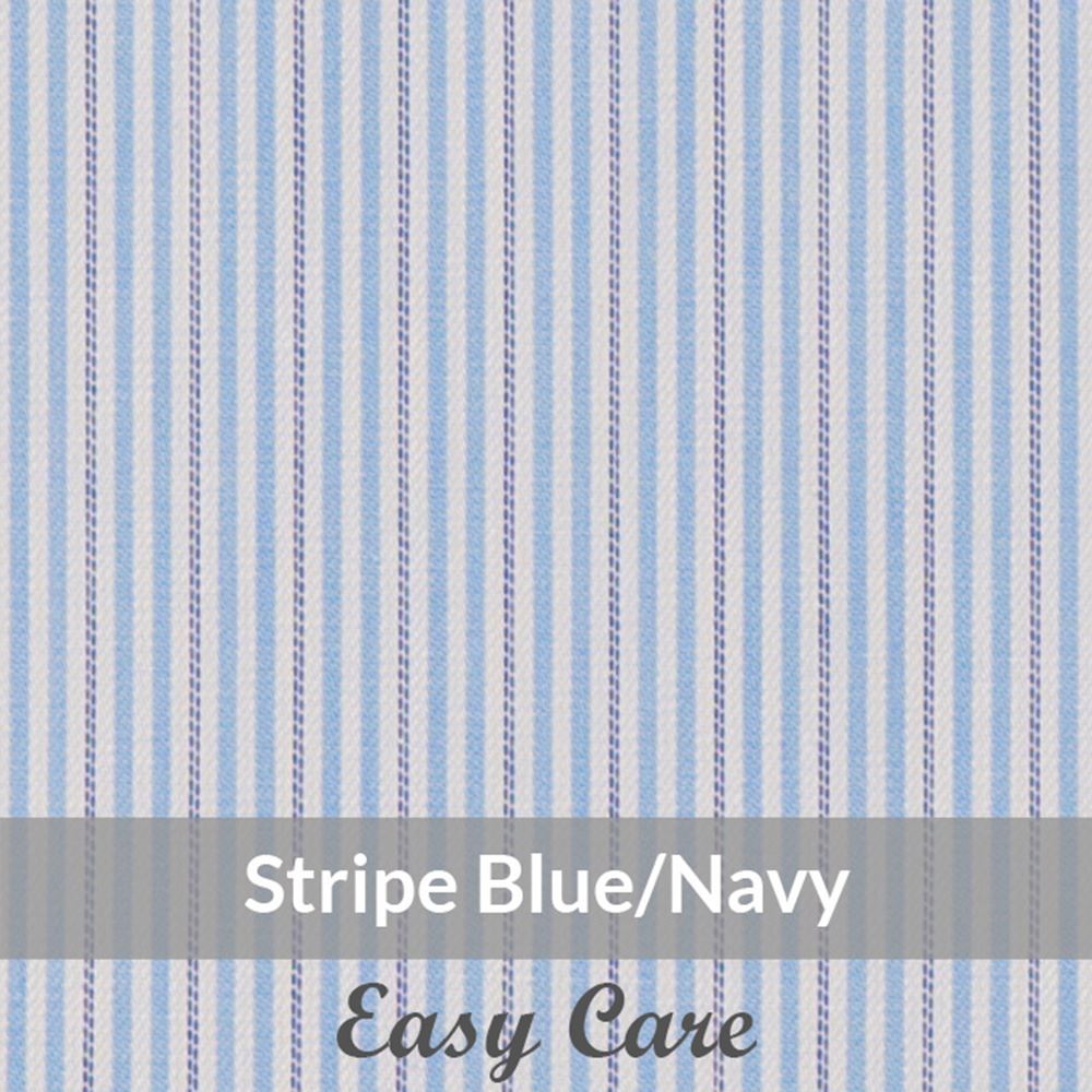STE6077 – Light Weight, Blue/Navy/white, Easy Care Small Stripe, Soft Touch