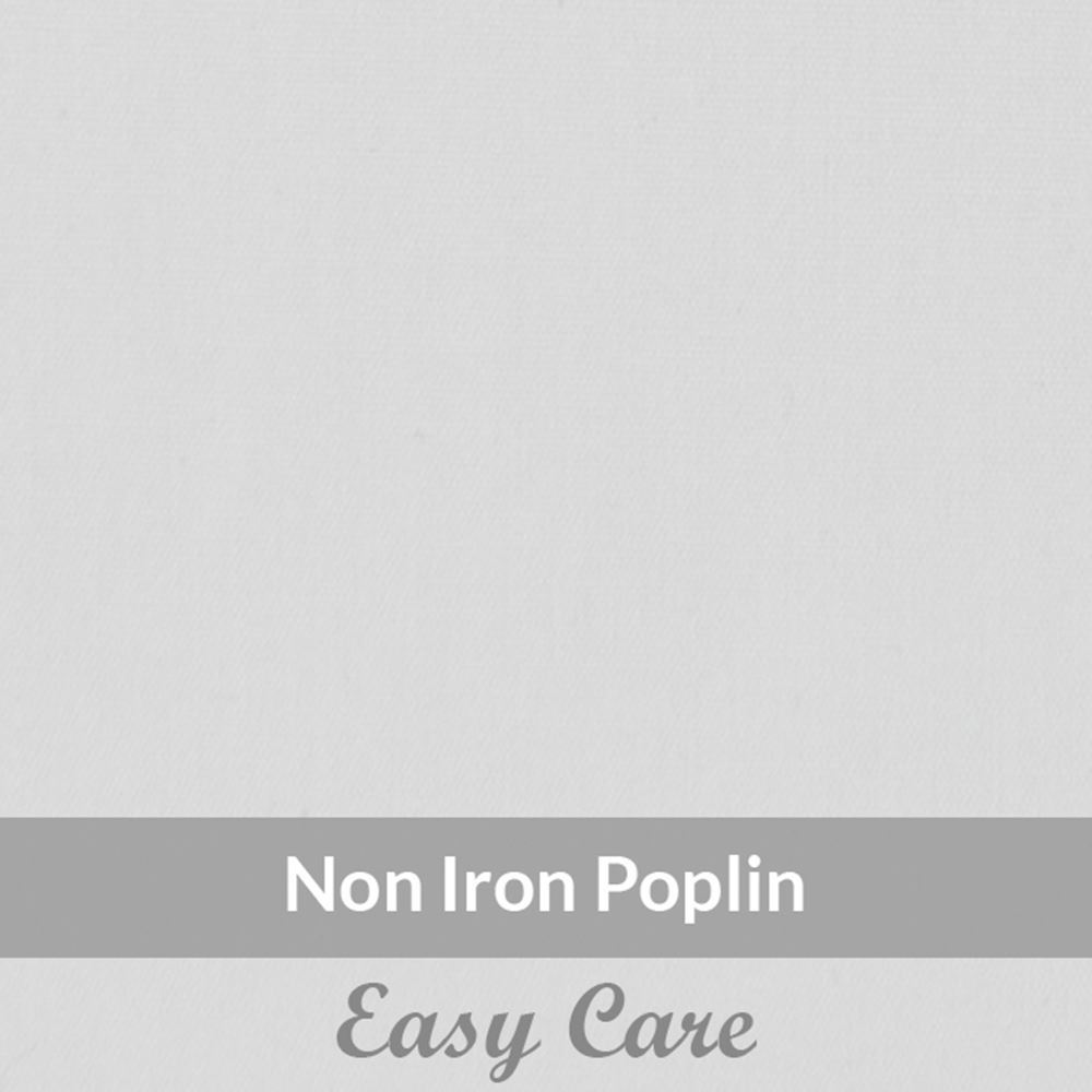 SPEN2007 - Medium Weight, White Non Iron, Easy Care Cotton Poplin