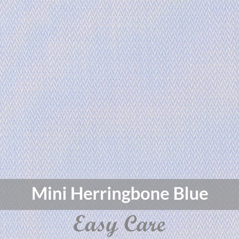 SFE3077 – Light Weight , Blue/White, Easy Care Mini Herringbone , Soft Touch