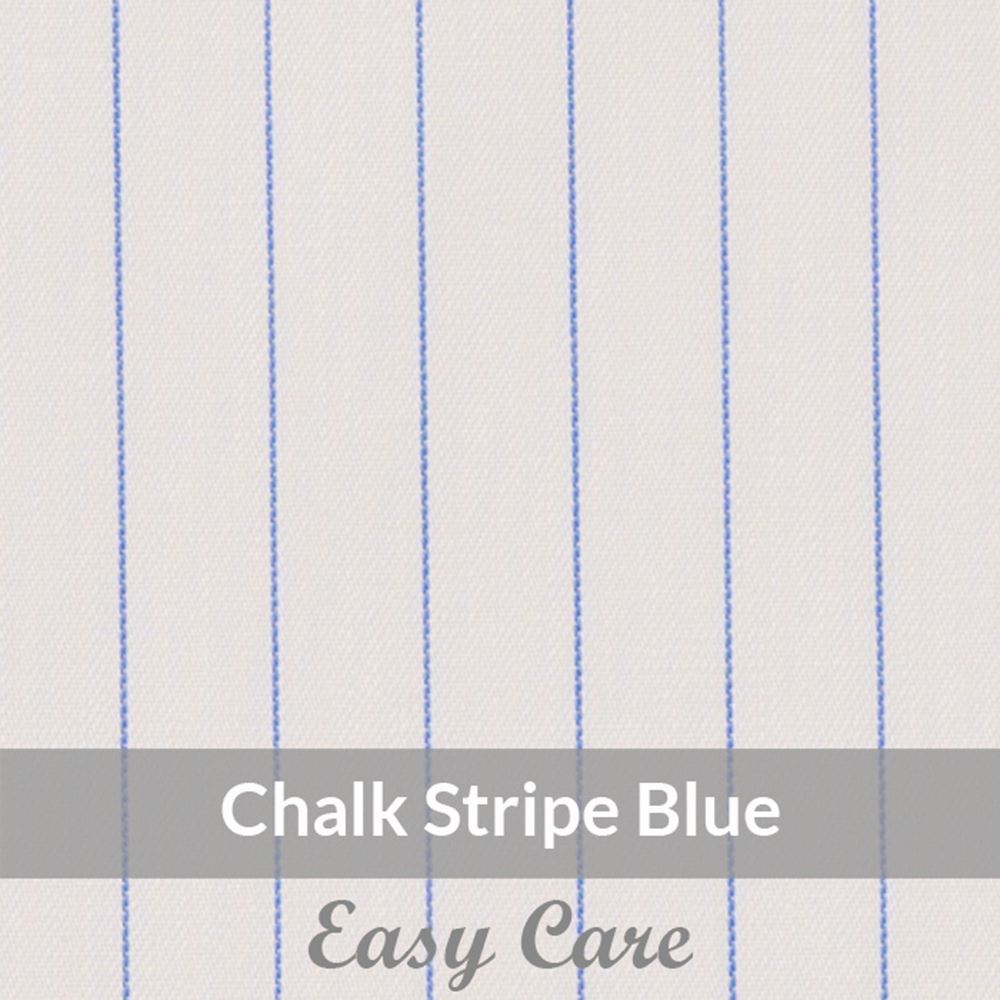 STE6085 – Light Weight, Blue/white, Easy Care Pencil Chalk Stripe , Soft Touch