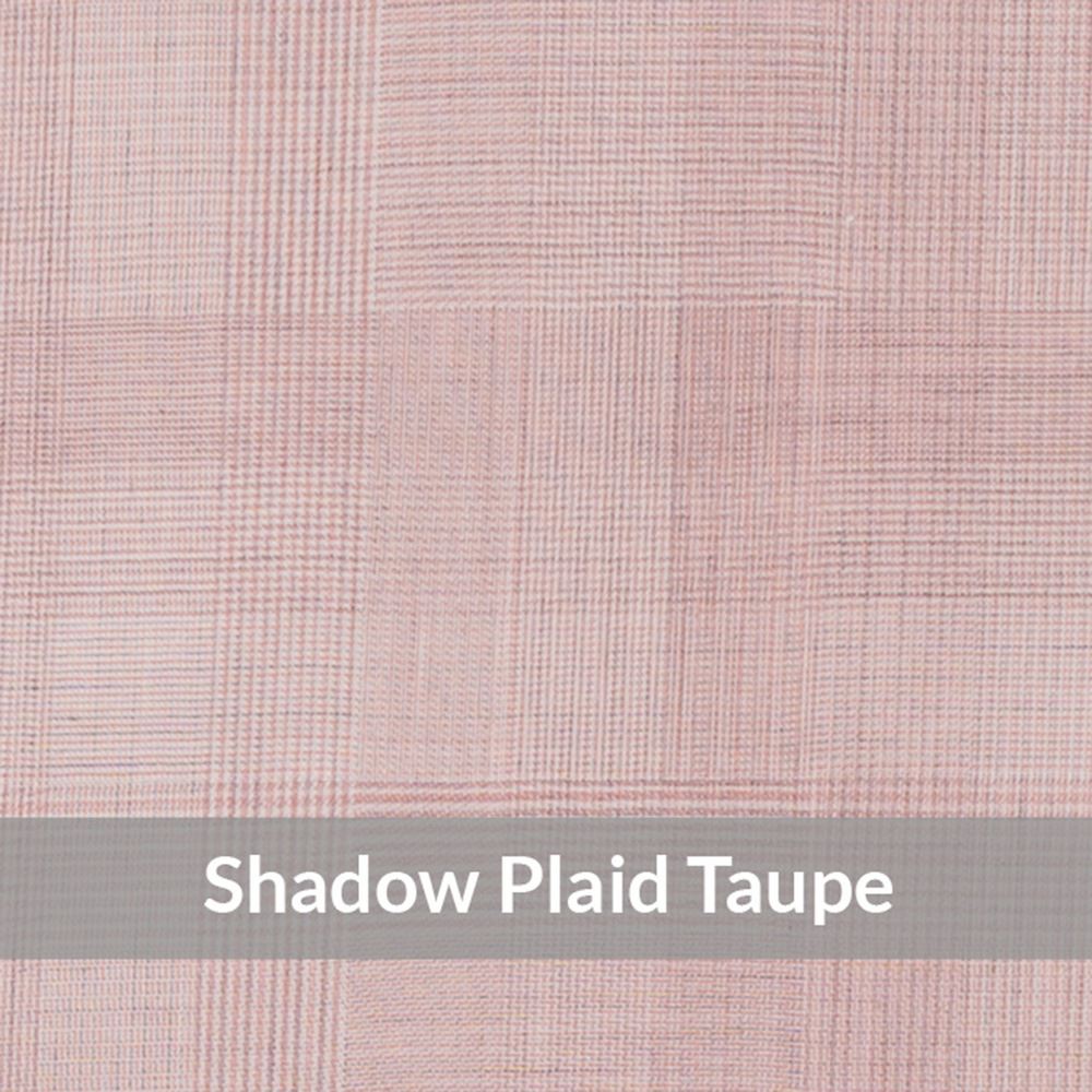 SCI7037 – Light Weight , Taupe/Beige,Fine Shadow Check Plaid, Lustre Hand Feel