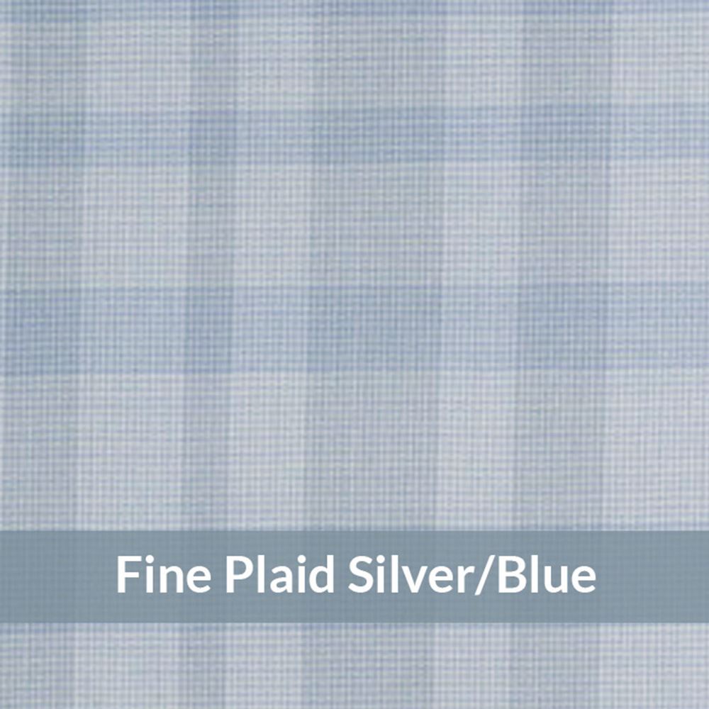 SCI7036 – Light Weight , Silver/Blue,Fine Shadow Plaid, Lustre Hand Feel