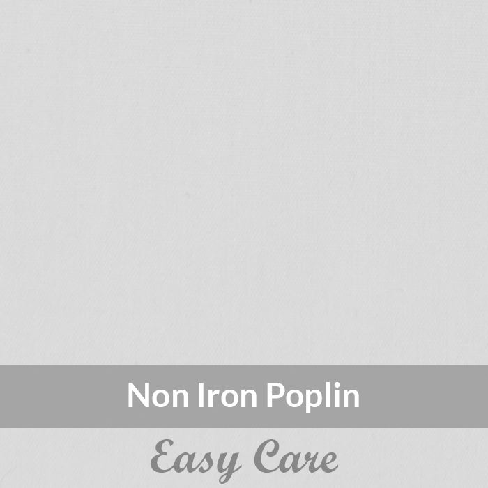 SPEN2007 - Medium Weight, White Non Iron, Easy Care Cotton Poplin