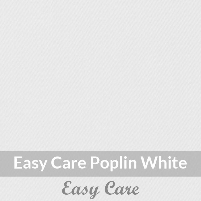 SPE2001 - Medium Weight, White Easy Care Satin , Smooth Finish