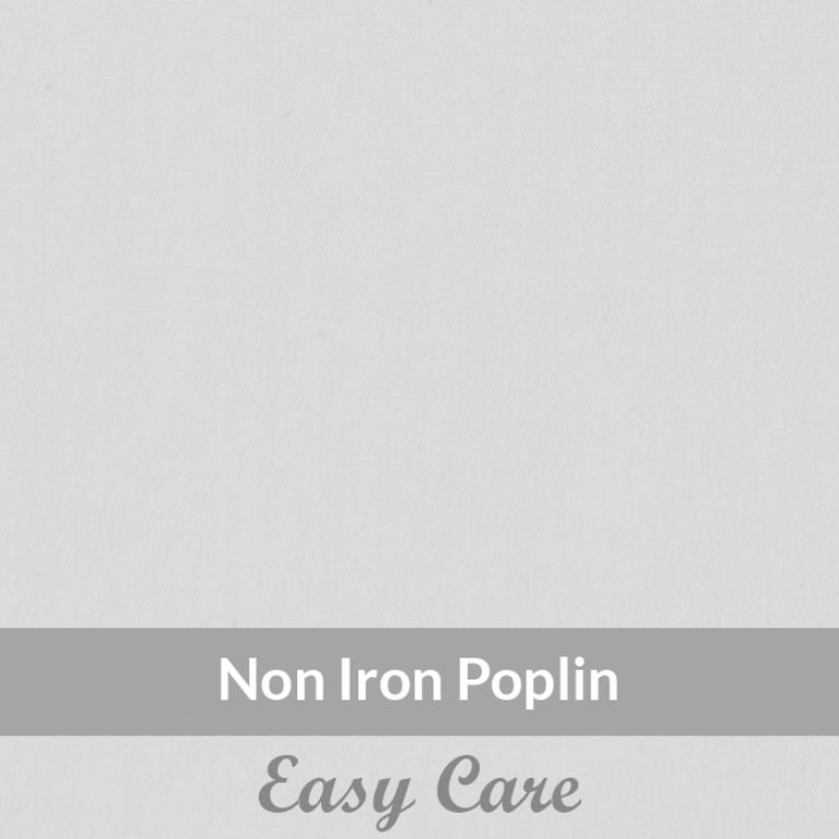 SN2007 - Medium Weight, White Non Iron, Easy Care Cotton Poplin