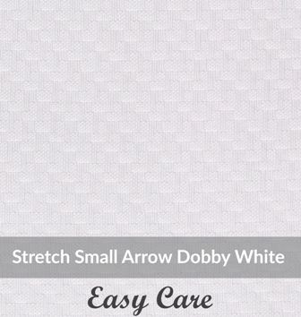 SFEH3100, Light Weight, White,Easy Care Stretch Small Arrow Dobby