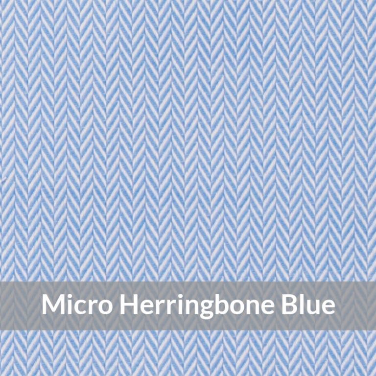 SF3073 – Light Weight, Blue/White Fine Micro Herringbone Dobby
